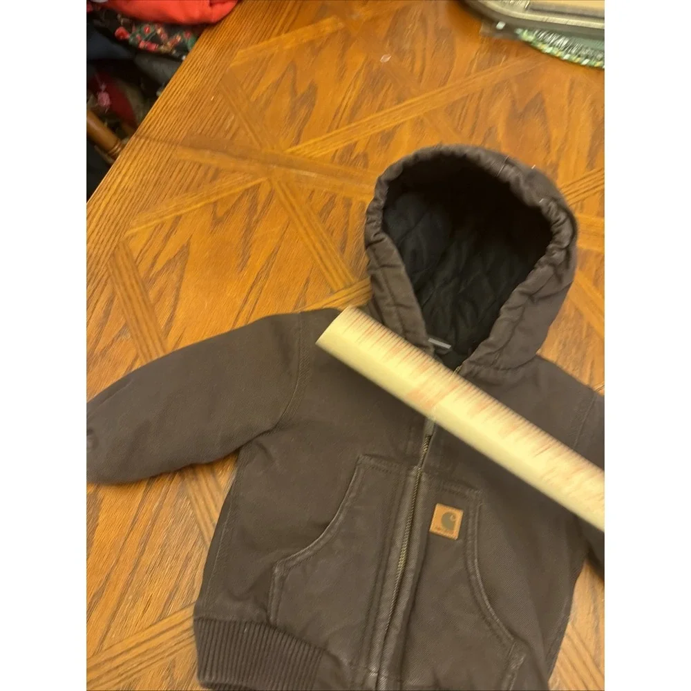Carhartt Brown Jacket with Hood Size 12 months